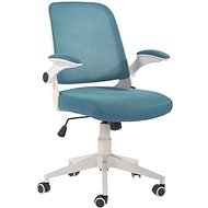 DALENOR Pretty White, textil, modrá - Kancelárska stolička