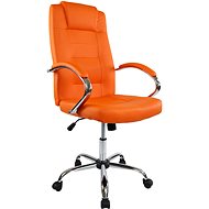 DALENOR Slash, syntetická kůže, oranžová - Office Chair