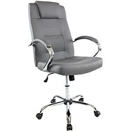 DALENOR Slash, syntetická kůže, šedá - Office Chair