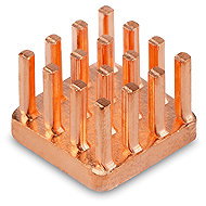 DLTECH Copper heatsink, heat sink 10 × 10 × 7 mm - Motherboard Cooler