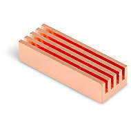 DLTECH Copper heatsink, heat sink 22 × 8 × 5 mm - Motherboard Cooler