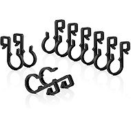 DLTECH Set of black hooks for attaching light chain to the eaves - 100 pcs - Hooks