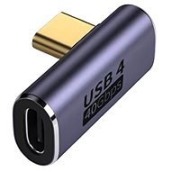 DLTECH 90° USB-C 3.0 OTG adapter, 40Gbps - left/right - USB Adapter
