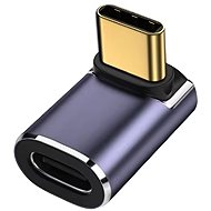 DLTECH 90° USB-C 3.0 OTG adapter, 40Gbps - front/rear - USB Adapter