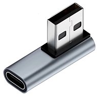 DLTECH 90° USB-A to USB-C 3.0 OTG adapter, 10Gbps - left - Adapter