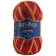 DMC Harry Potter Self-Patterning Yarn for Knitting a Gryffindor Scarf, 300g - Yarn