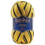 DMC Self-Patterning Yarn for Knitting a Harry Potter Hufflepuff Scarf, 300g - Yarn