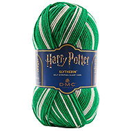 DMC Self-Patterning Yarn for Knitting a Harry Potter Slytherin Scarf, 300g - Yarn