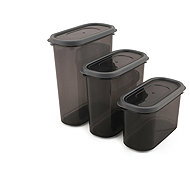 Houseland Set of kitchen boxes Markos, 18 pcs, grey - Food Container Set