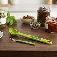 JOSEPH JOSEPH Olive spoon with skewer Scoop&Pick 10105, green - Kitchen Utensil Set