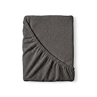 Kvalitex Terry sheet dark grey 220 × 200 cm - Bedsheet