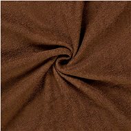 Kvalitex Terry sheet dark brown 200 × 200 cm - Bedsheet