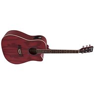 Dimavery JK-510 Dreadnought type, red - Acoustic-Electric Guitar