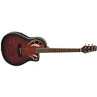 Dimavery OV-500 Ovation type, redburst brindle - Acoustic-Electric Guitar