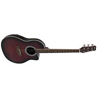 Dimavery RB-300 Ovation type, redburst brindle - Acoustic-Electric Guitar