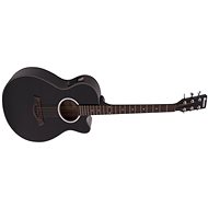 Dimavery AW-400 Folk type, black - Acoustic-Electric Guitar