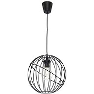 Chandelier on a wire ORBITA BLACK 1xE27/60W/230V - Chandelier