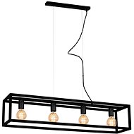 Chandelier on a cable CAGE 4xE27/60W/230V - Chandelier