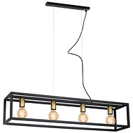 Chandelier on a cable CAGE 4xE27/60W/230V - Chandelier