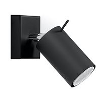 Wall Spotlight RING 1xGU10/40W/230V black - Spot Lighting