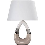 Table Lamp ROMANO 1xE27/60W/230V White/Beige - Table Lamp