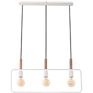Chandelier on cable FRAME 3xE27/60W/230V white - Chandelier
