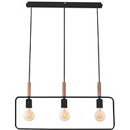 Chandelier on cable FRAME 3xE27/60W/230V black - Chandelier