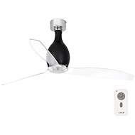 FARO 32026 - Ceiling fan MINI ETERFAN black/clear - Fan