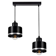 Chandelier on wire BODO SILVER 2xE27/60W/230V - Chandelier