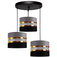 CORAL 3xE27/60W/230V black and grey - Chandelier