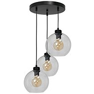 Chandelier on wire SOFIA 3xE27/60W/230V clear - Chandelier