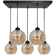 Chandelier on wire SOFIA 5xE27/60W/230V brown - Chandelier