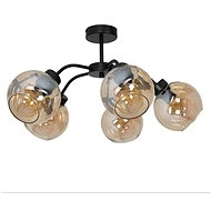 Suspended chandelier SOFIA 5xE27/60W/230V brown - Chandelier