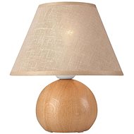 Table Lamp JUTA 1xE27/60W/230V Oak/Beige - Table Lamp