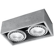 Ceiling Light QUATRO 2xGU10/40W/230V Concrete - Ceiling Light