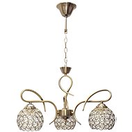 Crystal chandelier on chain DORA 3x E27/60W/230V - Chandelier