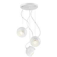 Chandelier on cable INEZ 3xE27/60W/230V white - Chandelier
