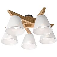 Chandelier ANTONIO 5xE14/40W/230V oak - Chandelier