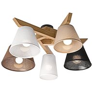 Chandelier ANTONIO 5xE14/40W/230V oak - Chandelier