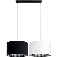 Chandelier LORI 2xE27/60W/230V black/white - Chandelier