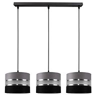 CORAL 3xE27/60W/230V black and grey - Chandelier