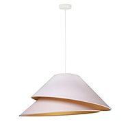 Chandelier on cable COCO 1xE27/40W/230V white - Chandelier