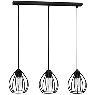 Chandelier STAR 3xE27/60W/230V black - Chandelier