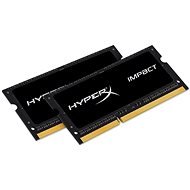 HyperX SO-DIMM 16 GB-os KIT DDR3L 1600MHz Impact CL9 kettős feszültségű fekete sorozat - RAM memória