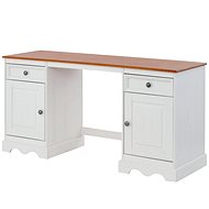 Danish Style Meliss 160 cm, white / pine - Writing Desk