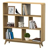 DANISH STYLE Calin, 126 cm, dub - Knihovna