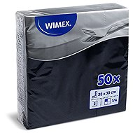 Wimex 2-ply napkins 33 × 33 cm, black - 50 pcs - Paper Napkins