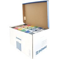 DONAU 55.8 x 37 x 31.5cm, White-Blue - Archive Box
