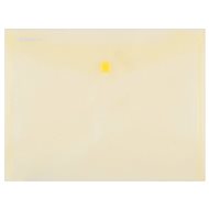 DONAU A5 with button, transparent yellow - Document Folder