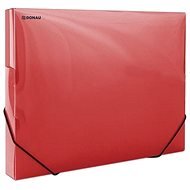 DONAU Propyglass A4 - Transparent, Red - Document Folders